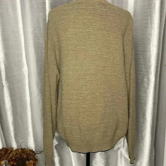 Fairway Sport Men’s Large Embroidered Textured Crewneck Long Sleeve Sweater - Picture 3 of 6